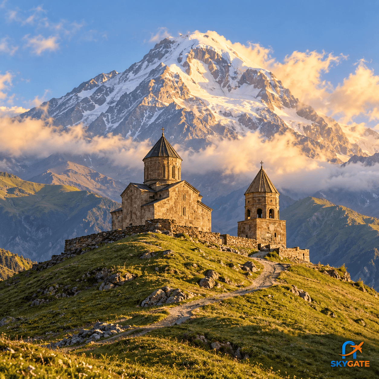 Private Kazbegi Tour from Tbilisi: Ananuri, Gudauri & Gergeti Trinity Church - main image