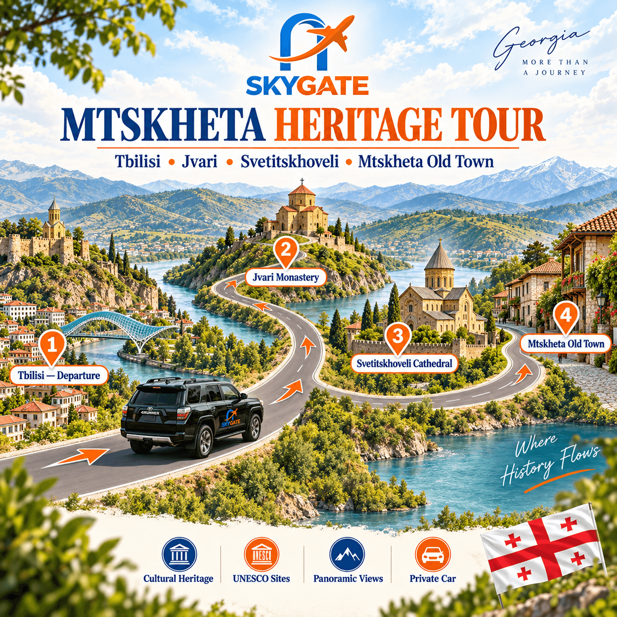 Mtskheta, Jvari Monastery & Svetitskhoveli Cultural Tour - main image